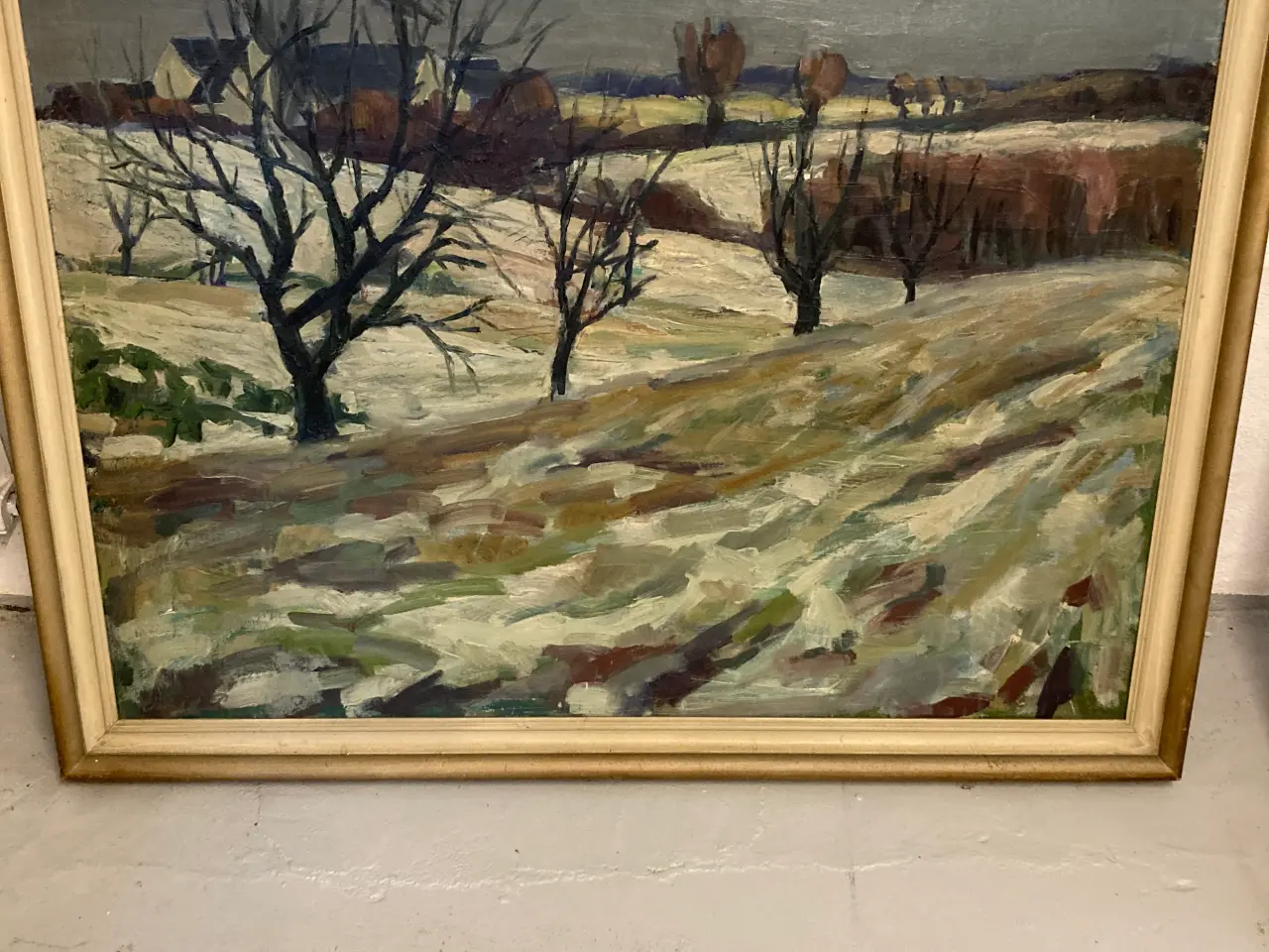 Billede 1 - Olie på lærred Ewald Petersen 118x100