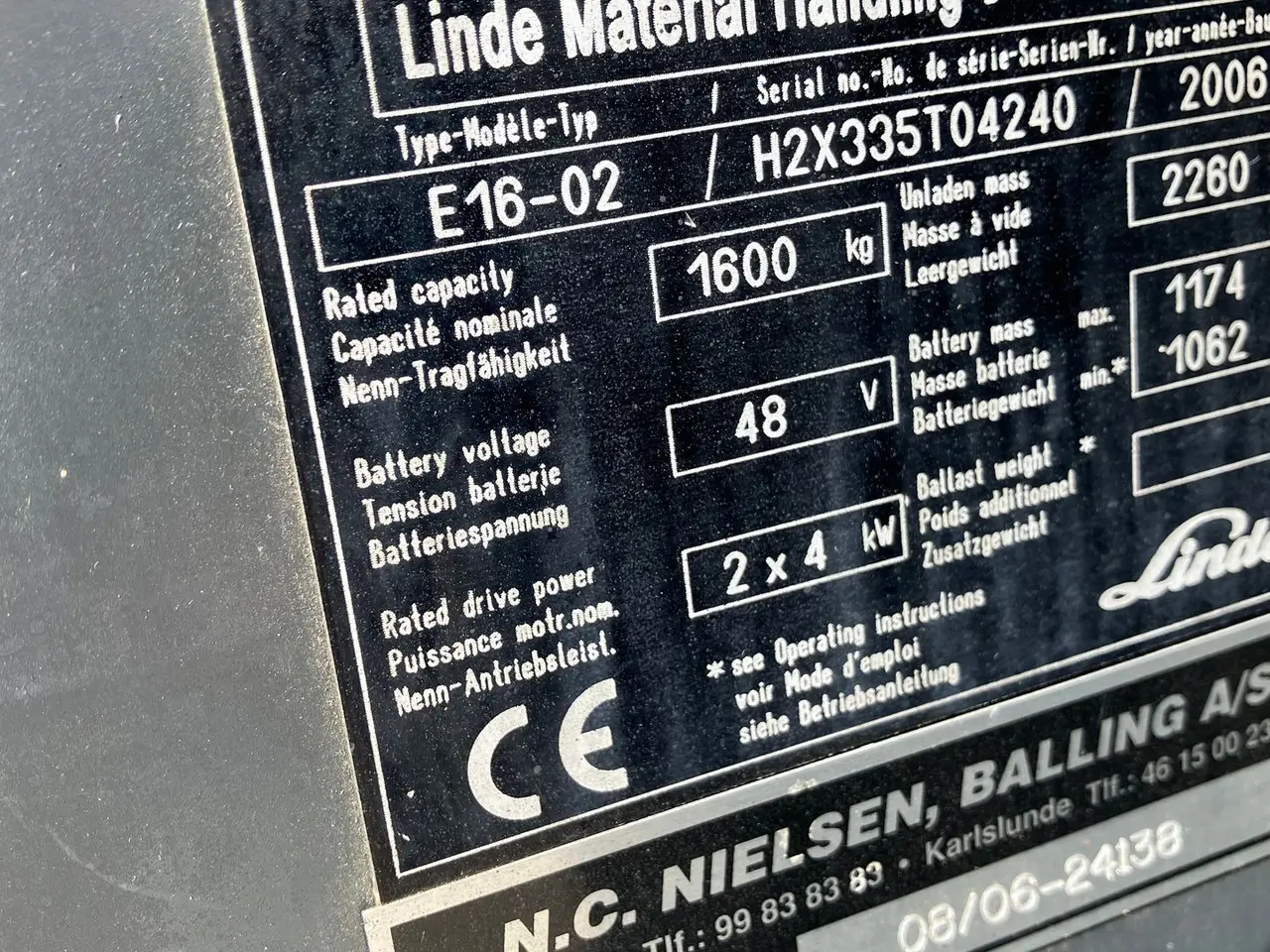 Billede 9 - Linde E16 Linde E16 Triplex og Friløft