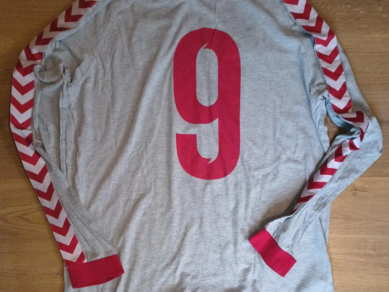 Billede 3 - RETRO DANMARK HUMMEL TRØJE, STR. XL I FLOT STAND
