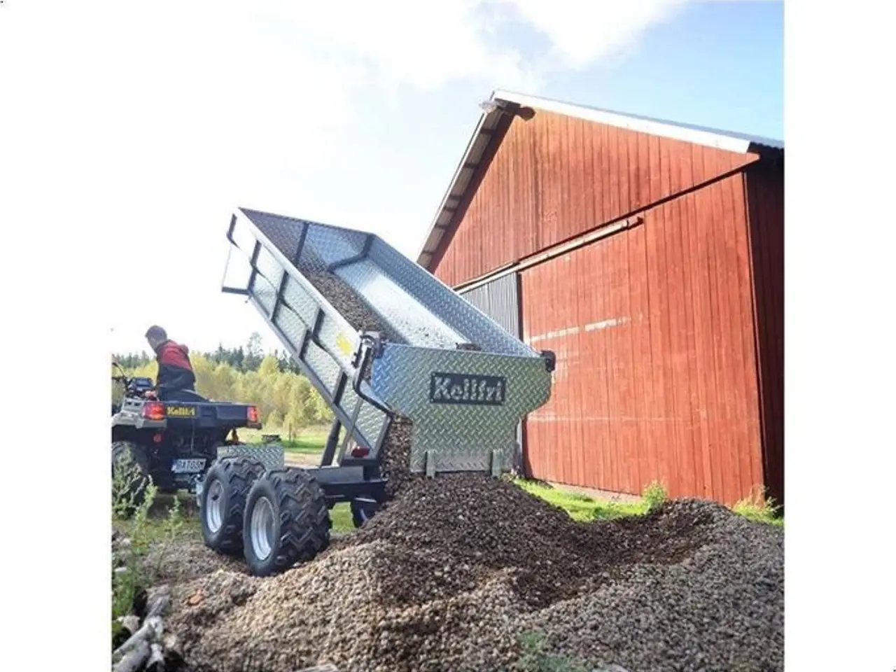 Billede 3 - ATV Tipvogn - 1.420 kg med elhydraulisk tipning