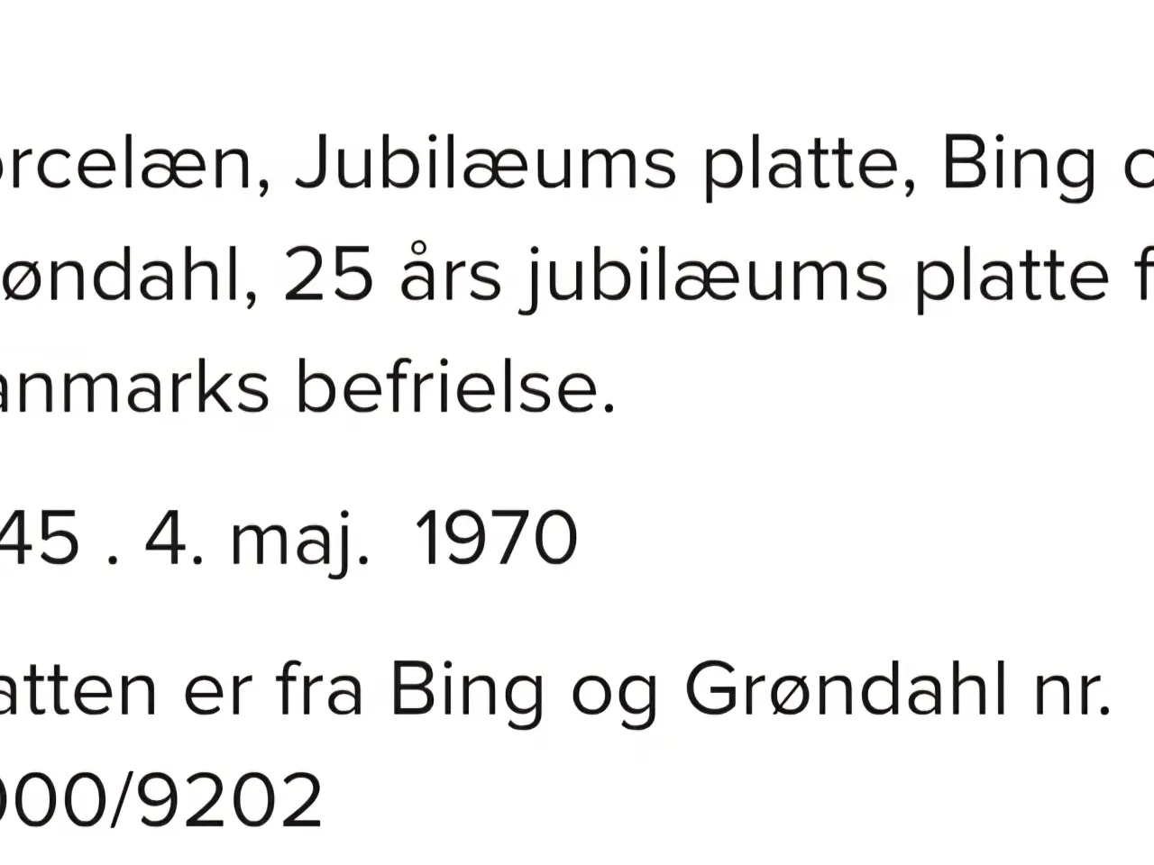 Billede 6 - 25 året for Befrielsen Jubilæumsplatte