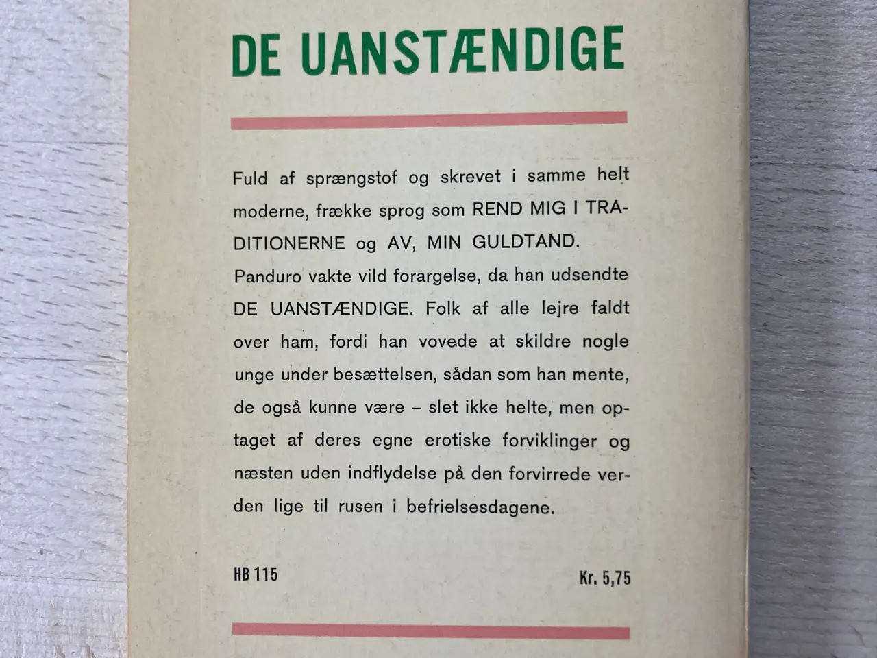 Billede 2 - De uanstændige, Leif Panduro