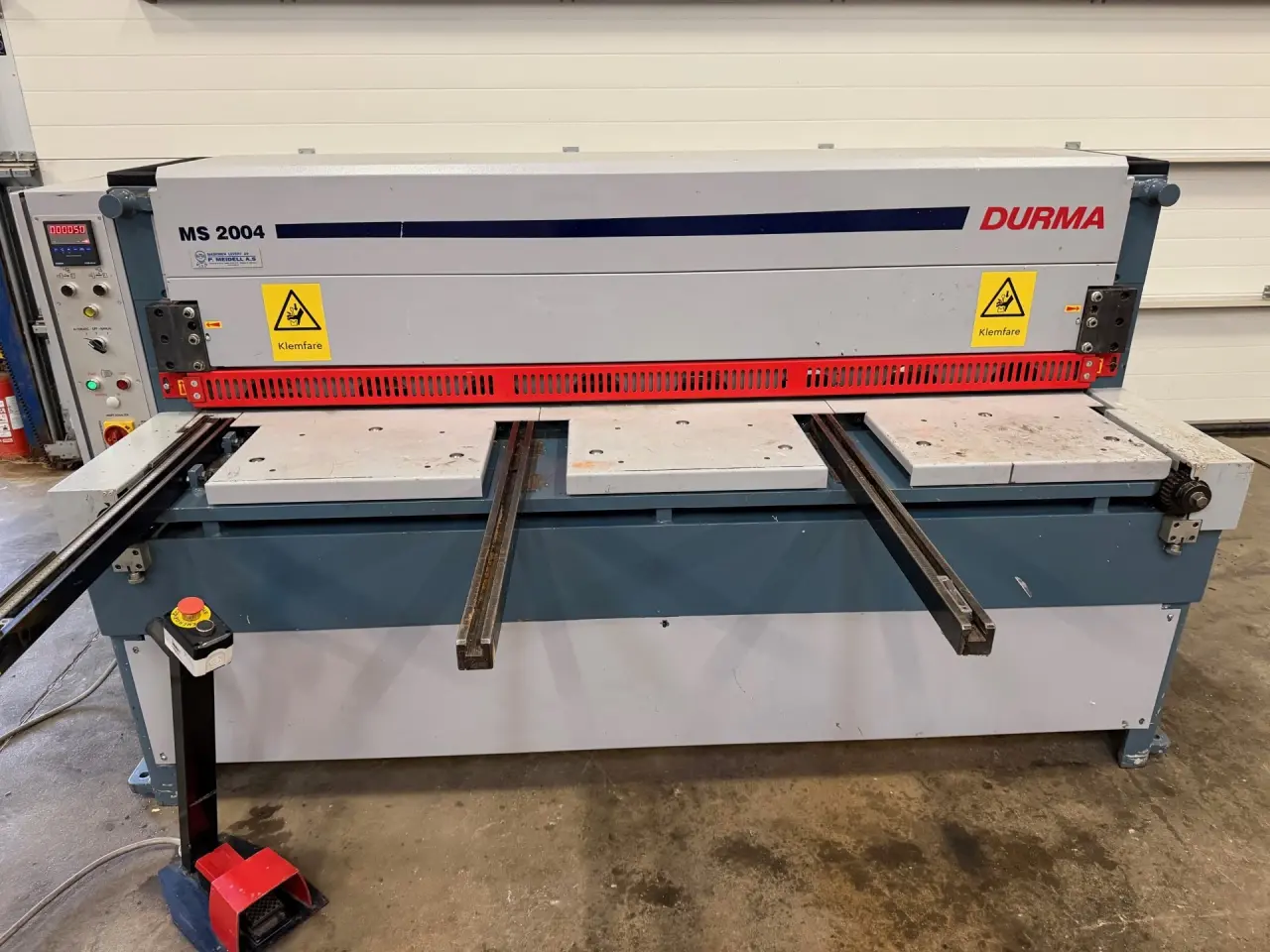 Billede 1 - Mekanisk maskinsaks 2050 x 4 mm. Durma MS 2004.