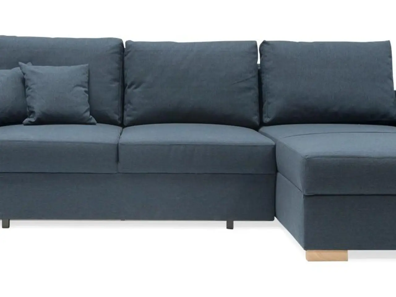 Billede 9 - Vendbar sovesofa Mark med 2 puffer - Blå Inari 80