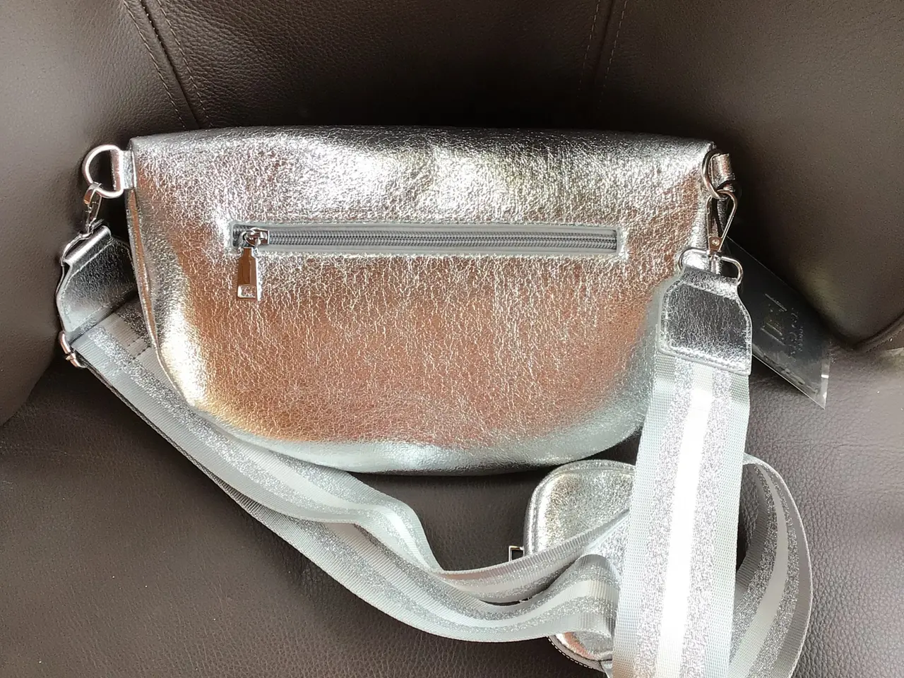 Billede 1 - Flot bumbag i sølvfarvet