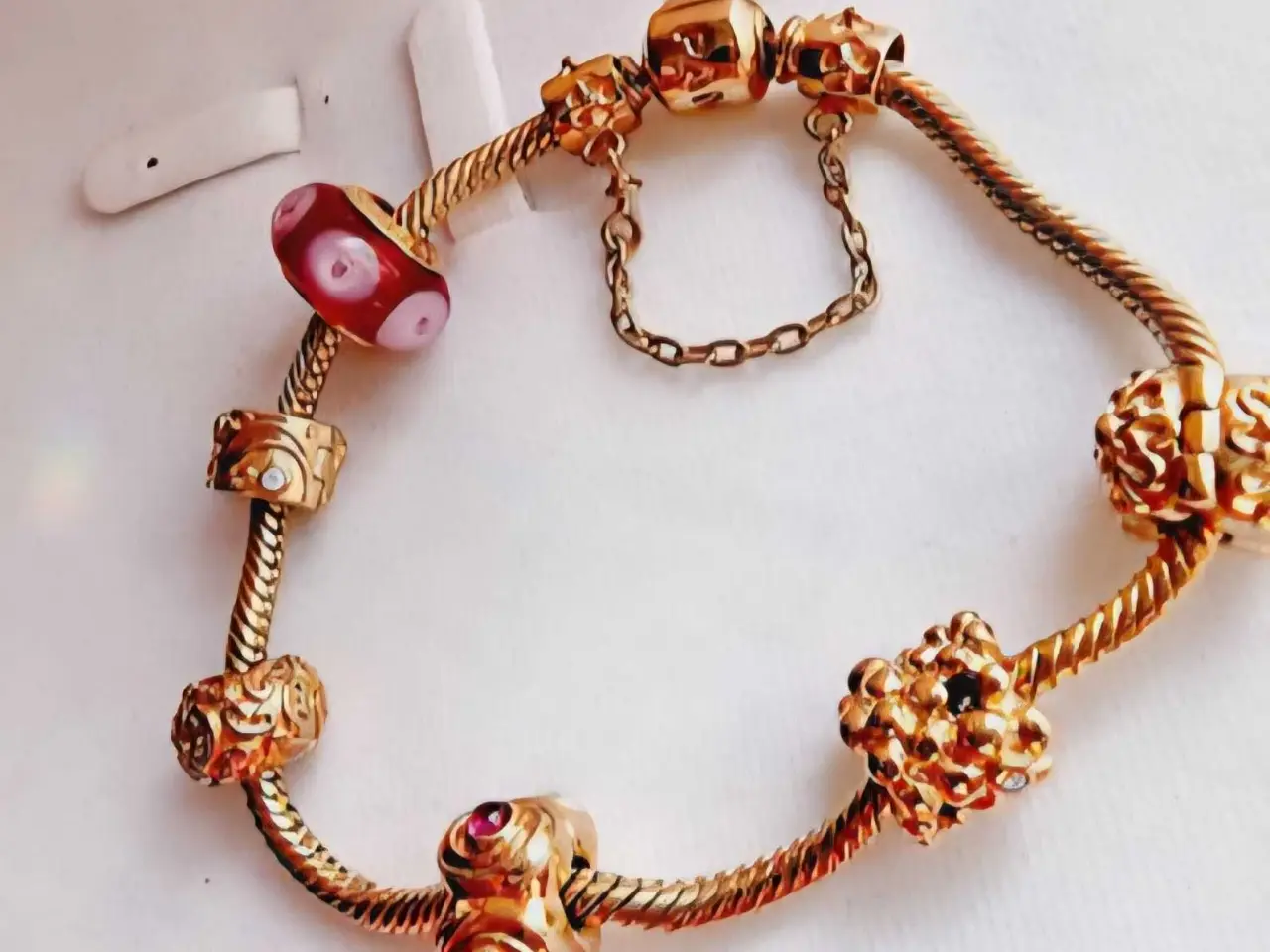 Billede 12 - 42 gram!! Pandora armbånd charms 14 karat guld 