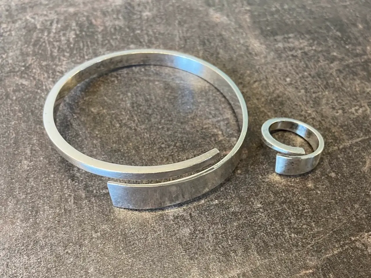 Billede 1 - Georg Jensen ring og Hans Hansen armring og ring