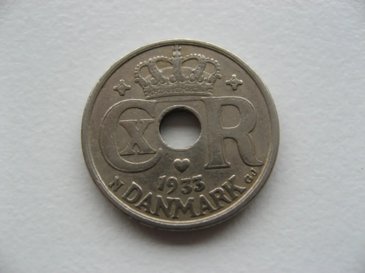 Billede 1 - Flot kobbernikkel 10 øre 1933, den gode