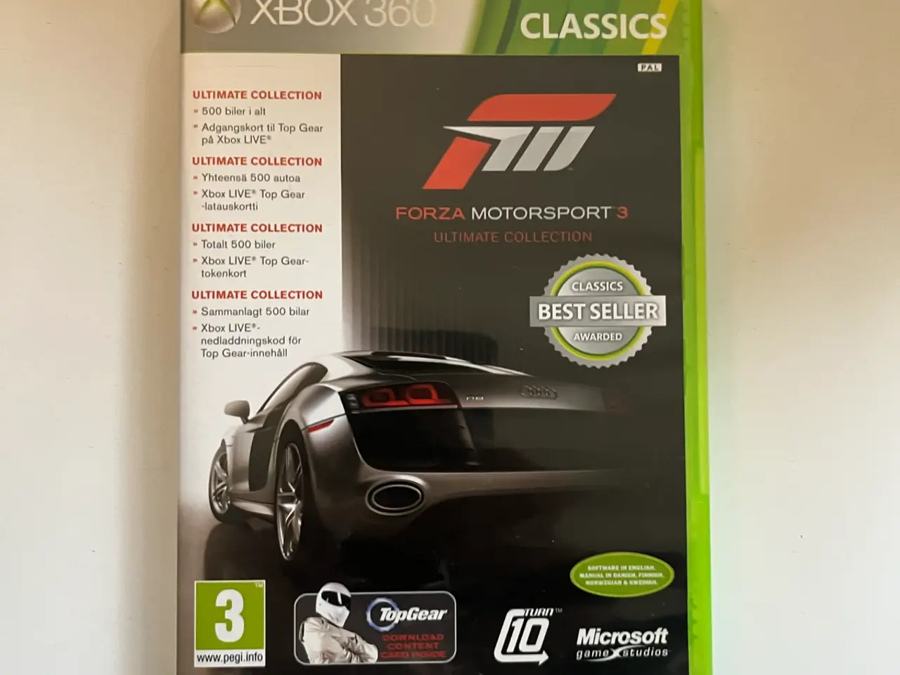 Billede 1 - Xbox 360 Forza Motorsport 3 Classics spil