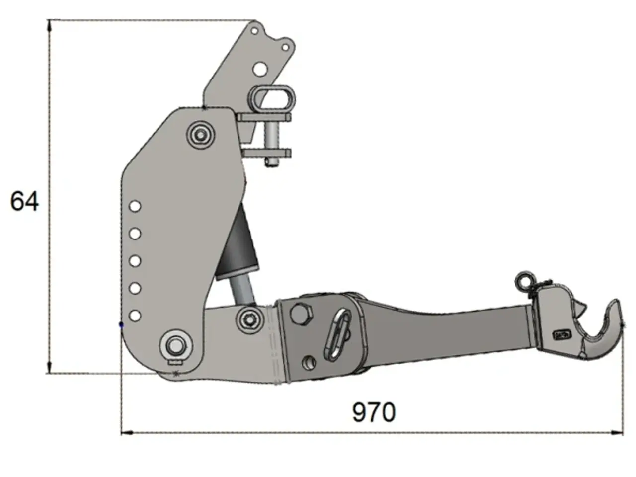 Billede 16 - UNIVERSAL FRONTHYDRAULIK TIL TRAKTOR Kat.1,2 & 3