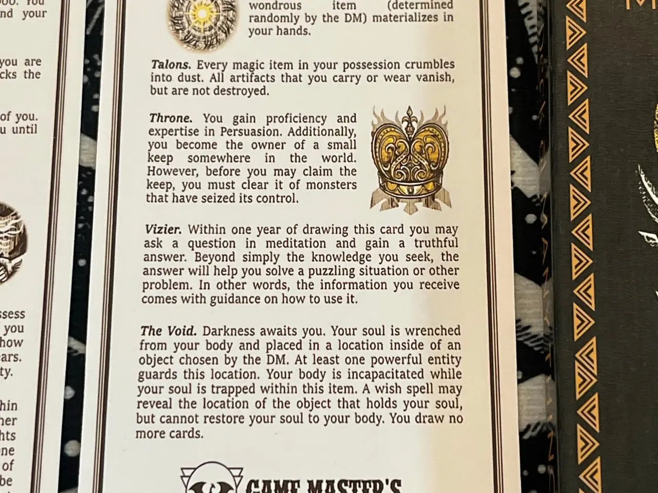 Billede 5 - The Deck of Many Things - kortsæt til rollespil / D&D