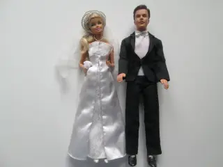 Barbie og Ken som brudepar