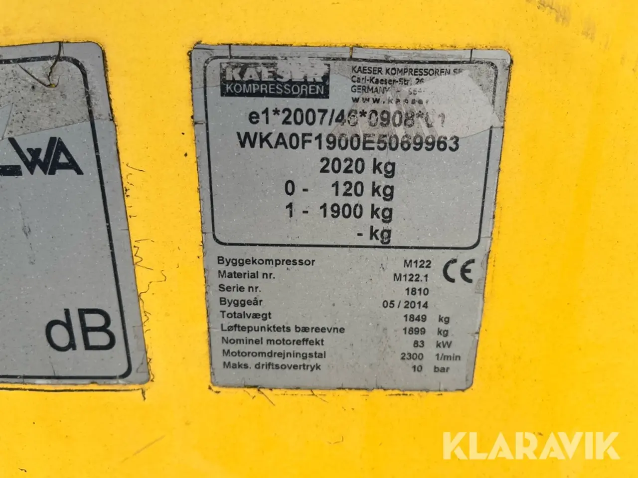 Billede 9 - Mobil kompressor Kaeser M122