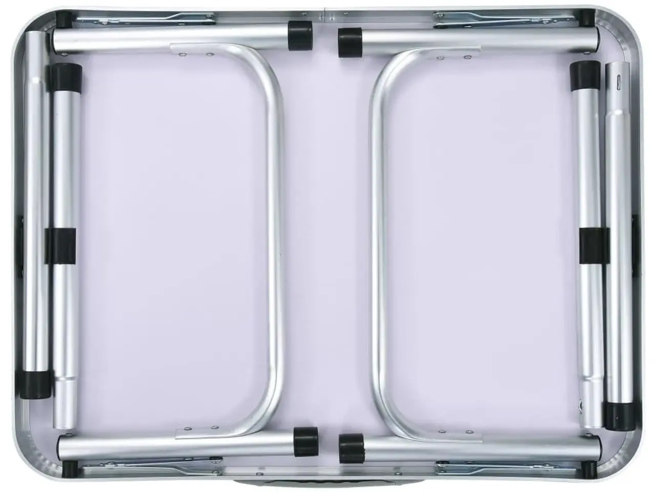 Billede 5 - Foldbart campingbord 60 × 45 cm - aluminium, hvid