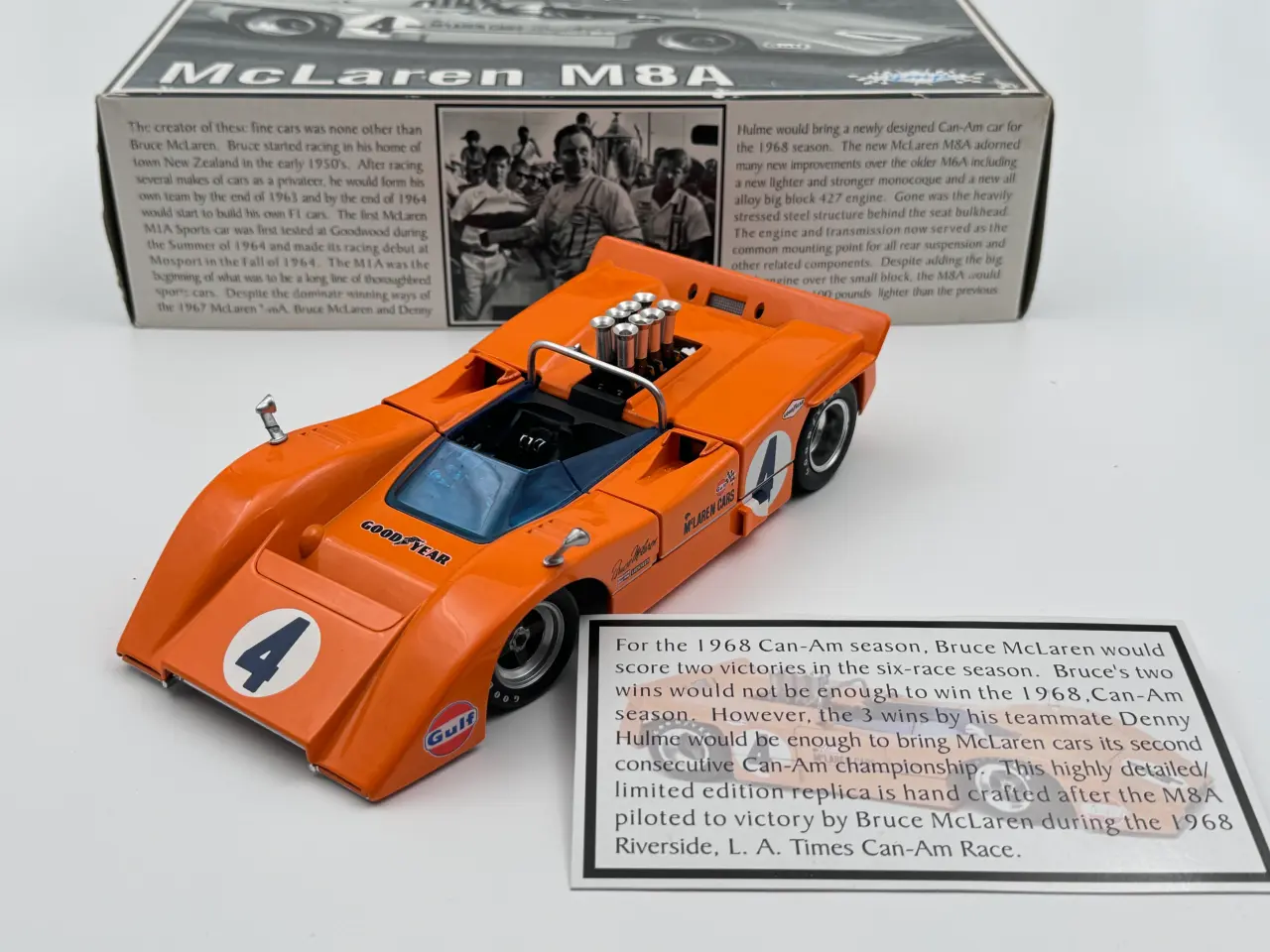 Billede 5 - 1968 McLaren M8A Chevrolet - Can-Am #4 - 1:18