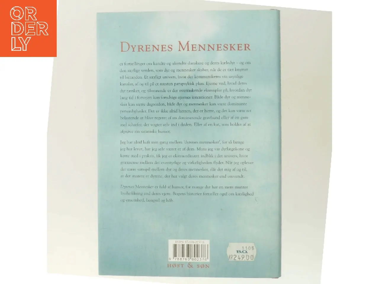 Billede 3 - Dyrenes mennesker : fortællinger af Jane Aamund (Bog)