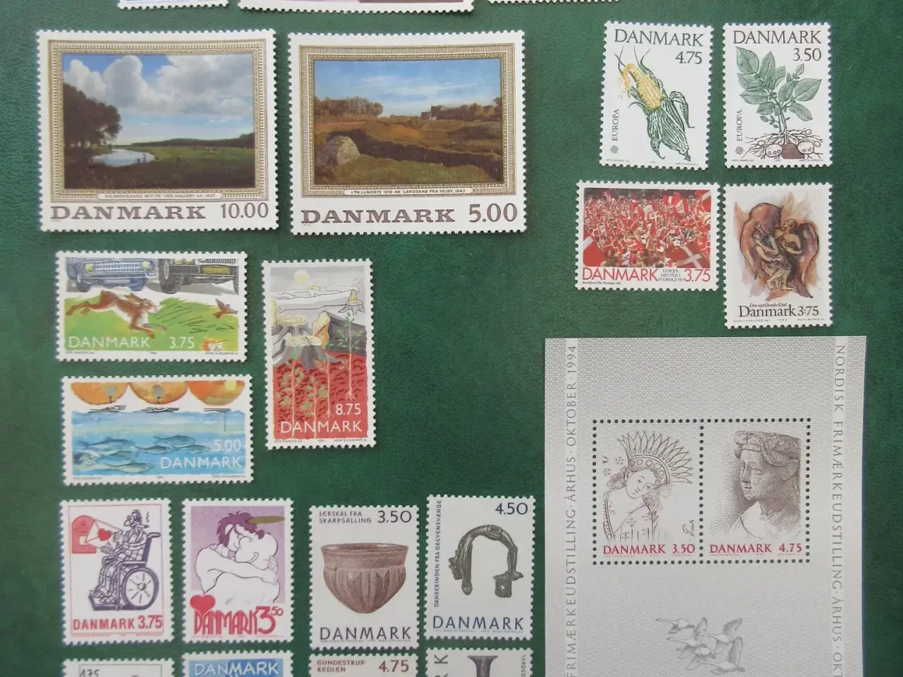 Billede 4 - Danmark år 1992-1995 postfrisk katalogværdi 1392