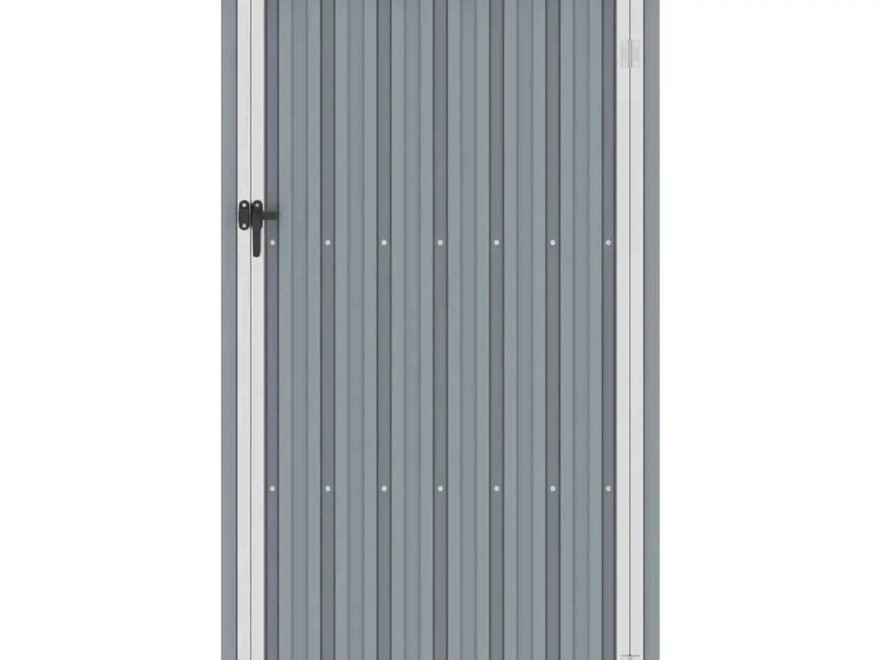 Billede 3 - Haveskur i galvaniseret stål - 87×98×159 cm, grå