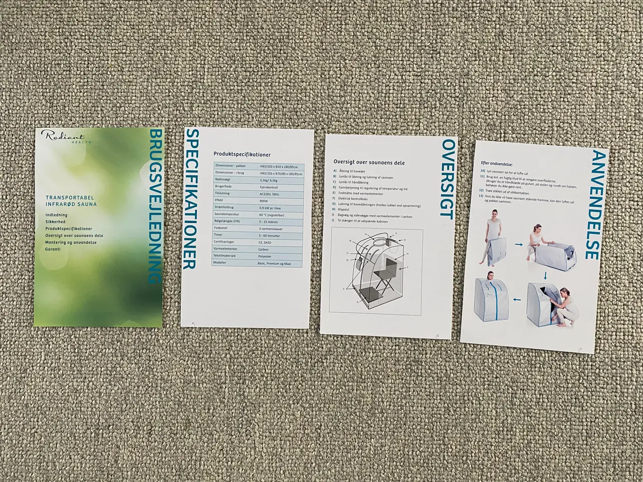 Billede 4 - IR siddesauna (Infrarød Sauna Basic Radiant Health