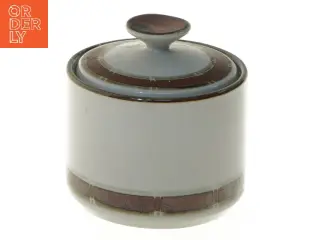 Keramisk krukke med låg fra Desiree (str. Ø 9,5 cm længde 9,5 cm)