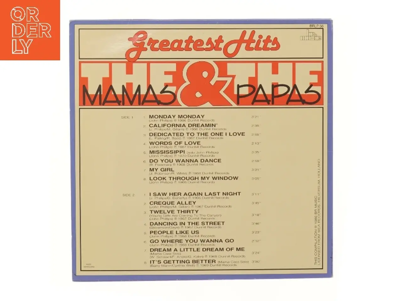 Billede 2 - The Mamas & The Papas - Greatest Hits vinyl album