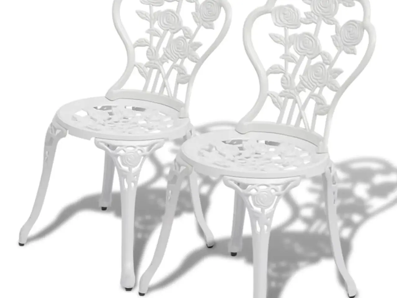 Billede 4 - Bistrosæt i støbt aluminium - 3 dele, hvid