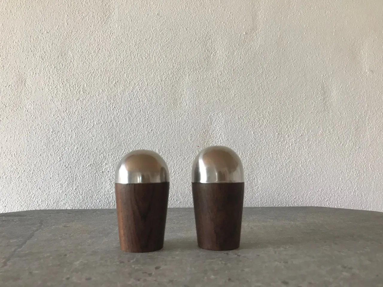 Billede 7 - Vintage salt og peber sæt i palisander