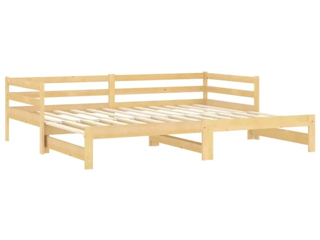 Billede 5 - Daybed med udtræk 2x(90x200) cm massivt fyrretræ