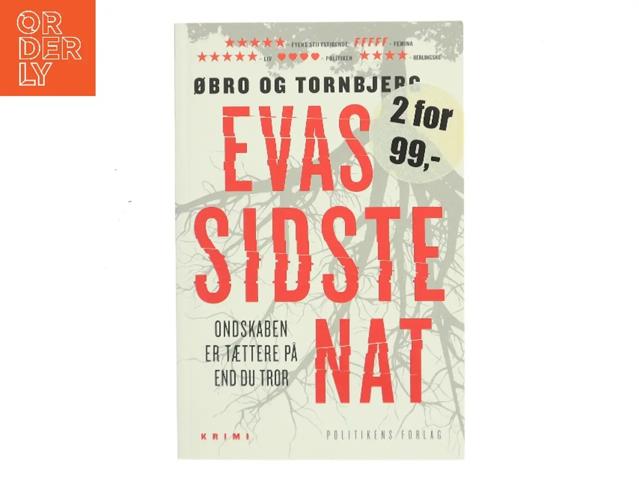 Billede 1 - Evas sidste nat af Jeanette Øbro Gerlow (Bog)