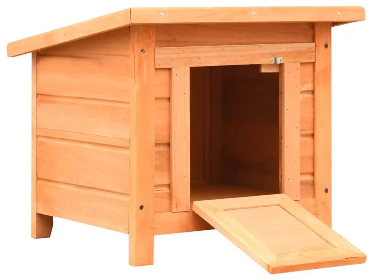 Billede 1 - Udendørs kattehus 50 x 46 x 43,5 cm - brun/grøn