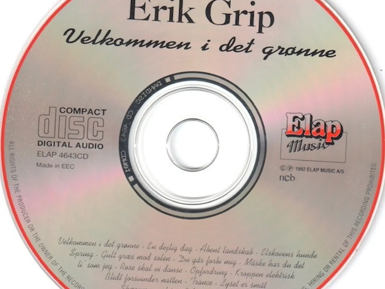 Billede 3 - Erik Grip – Velkommen I Det Grønne – CD
