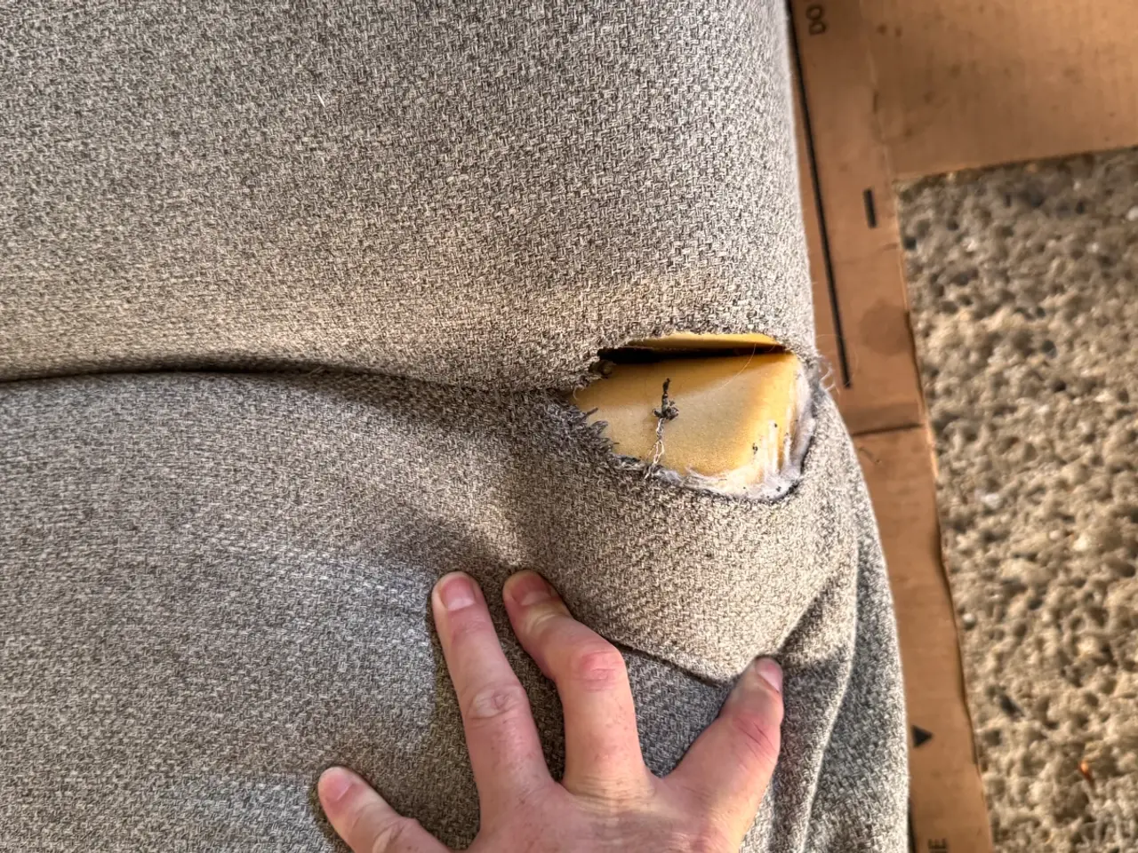 Billede 3 - Sofa med skade i betræk (gratis)