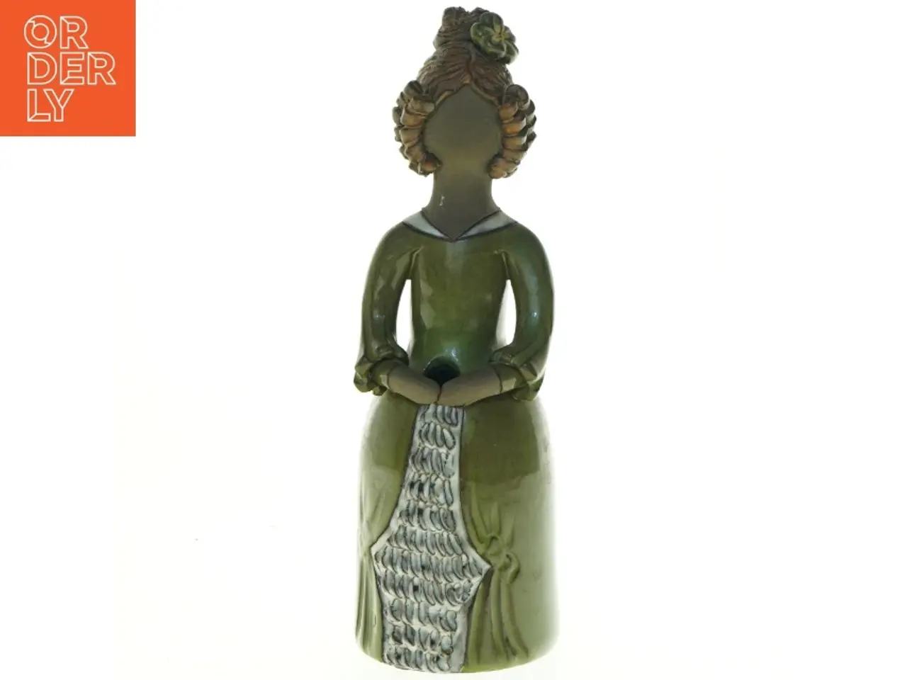 Billede 1 - Keramikfigur, kvinde (str. 27 x 9 cm)