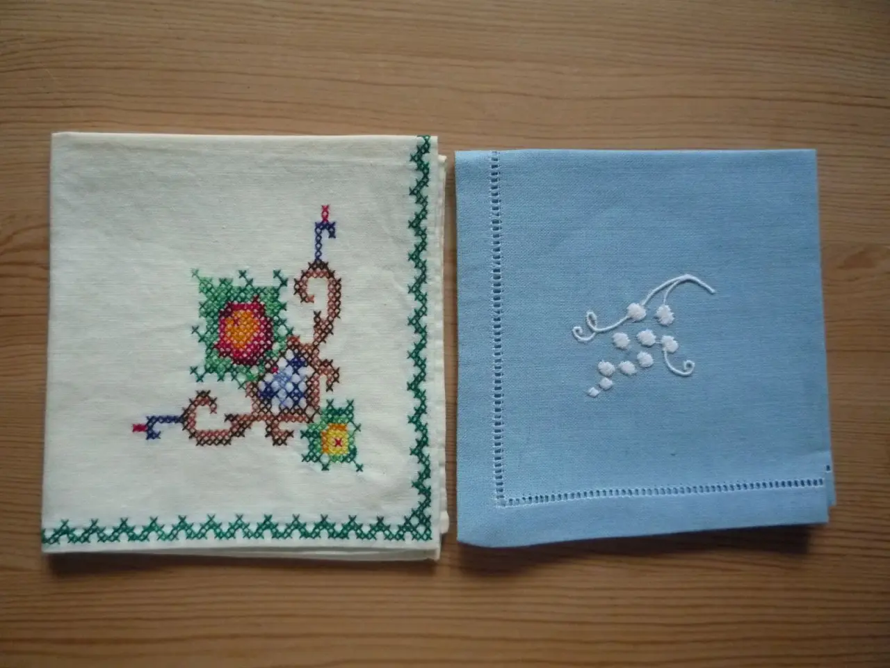 Billede 2 - Stofservietter med broderi