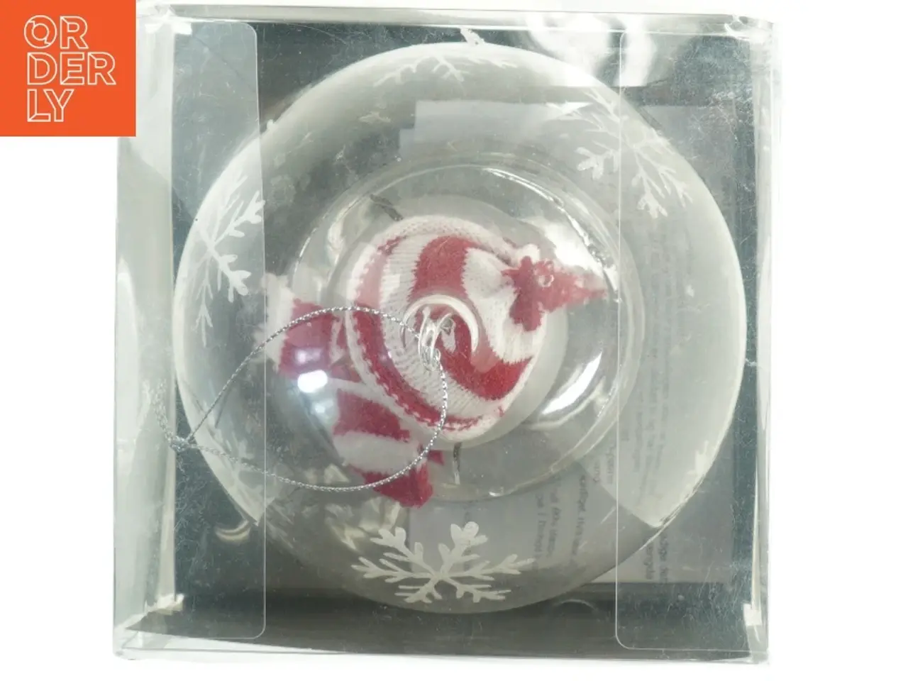 Billede 3 - LED snekugle med snefnugmotiv og sneemand (str. Ø 12 cm)