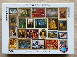 Masterpieces /  Kunst Collage 1000 brikker