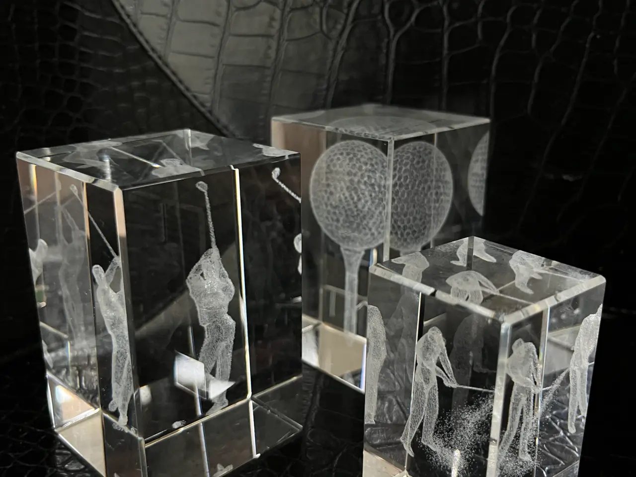 Billede 3 - Golf trofæ - 3D figurer i glas