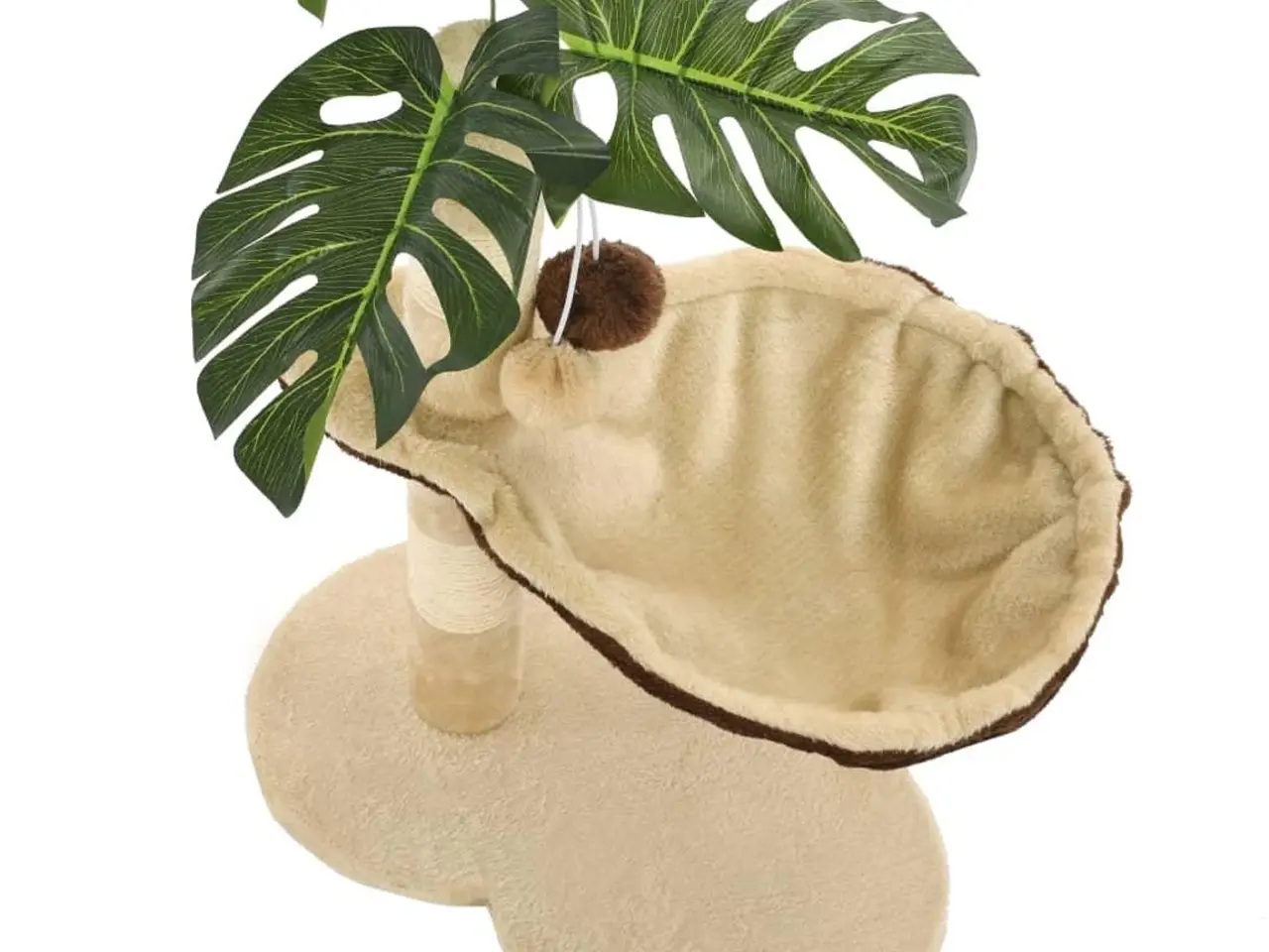 Billede 5 - Kradsetræ til katte 50 cm - beige og brun