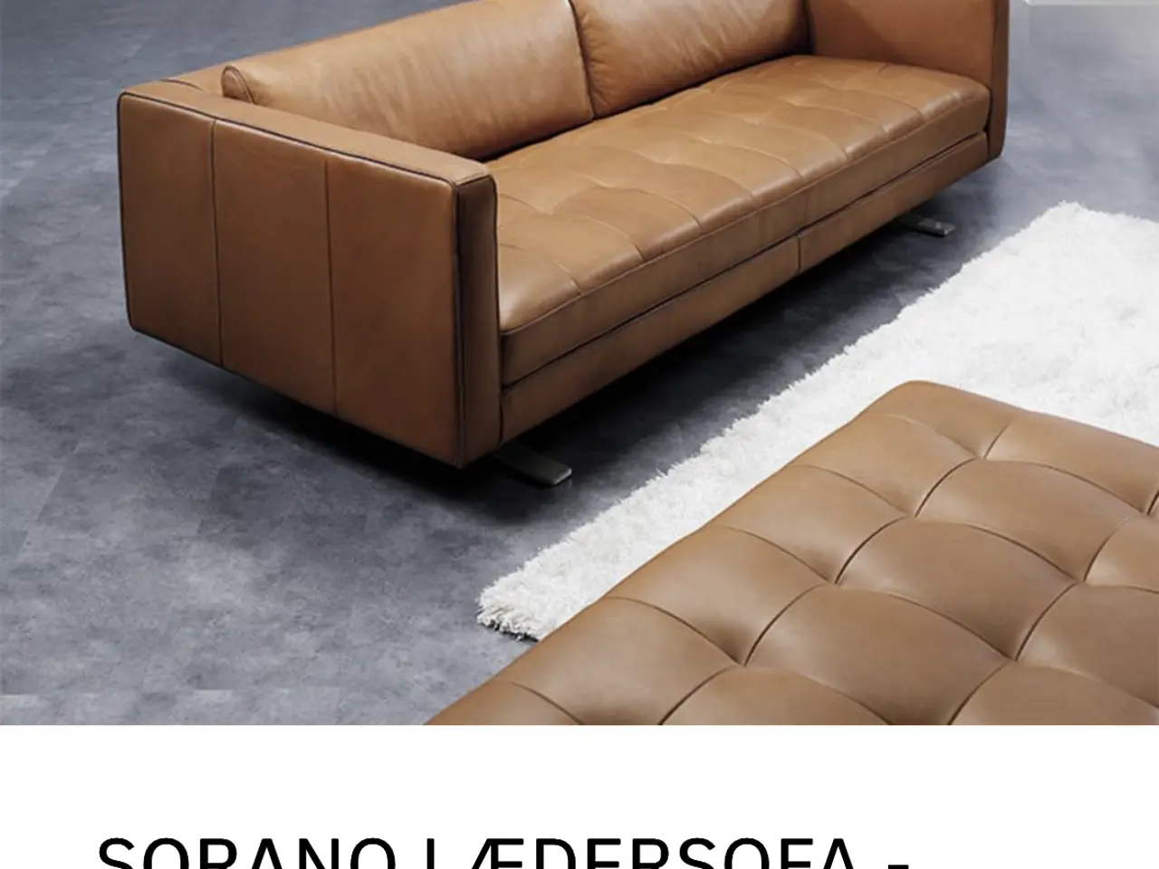 Billede 9 - Kelvin Giormani læder sofa med puff