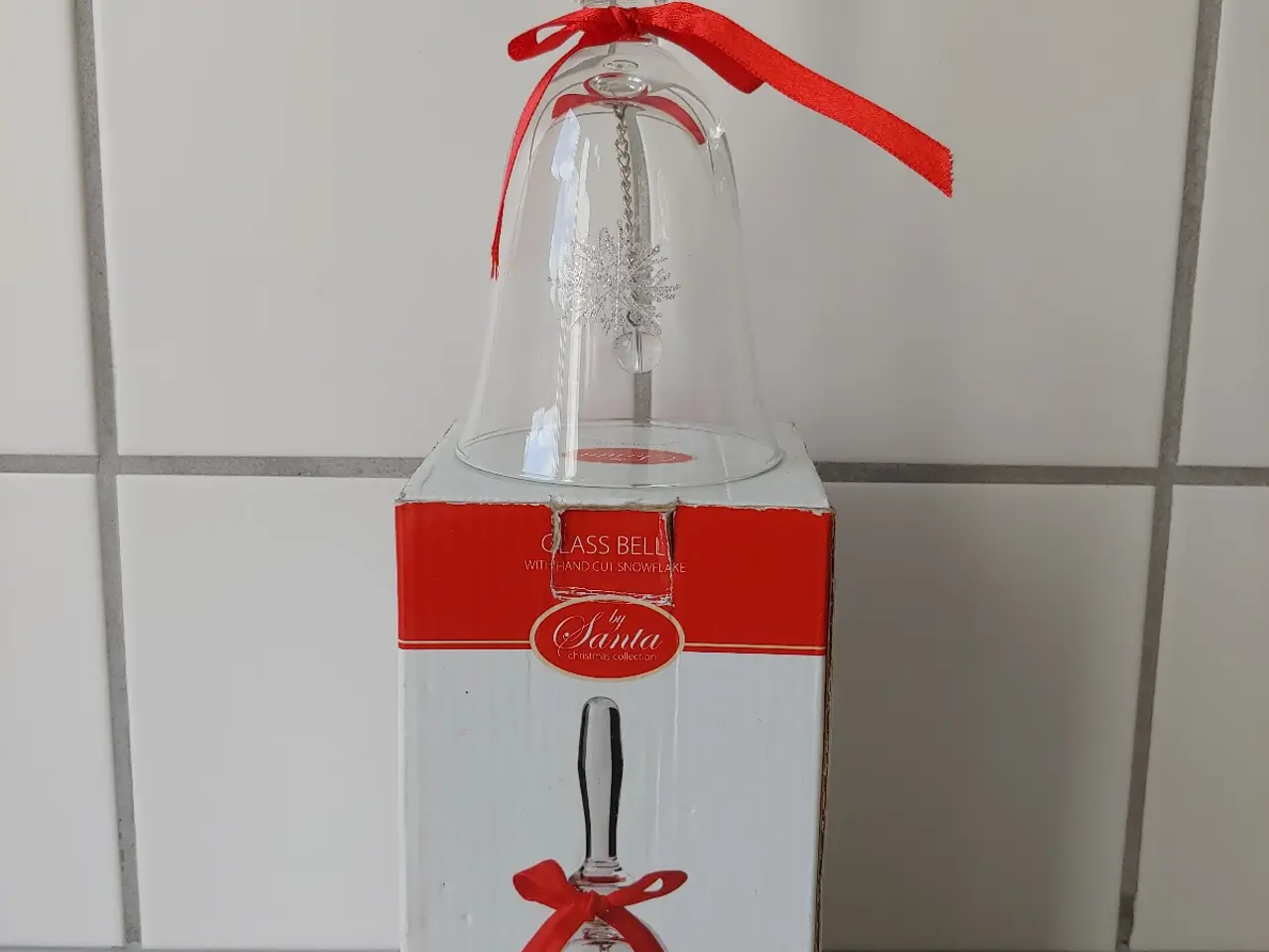 Billede 1 - Jule glas klokke