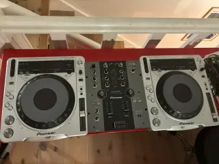 Pioneer DJ CD-afspillere og mixer sæt