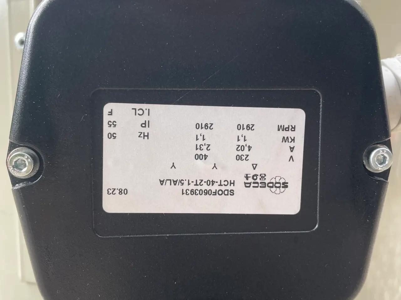 Billede 4 - Sodeca HCT-40-2T-1.5/AL axial / kanalventilator