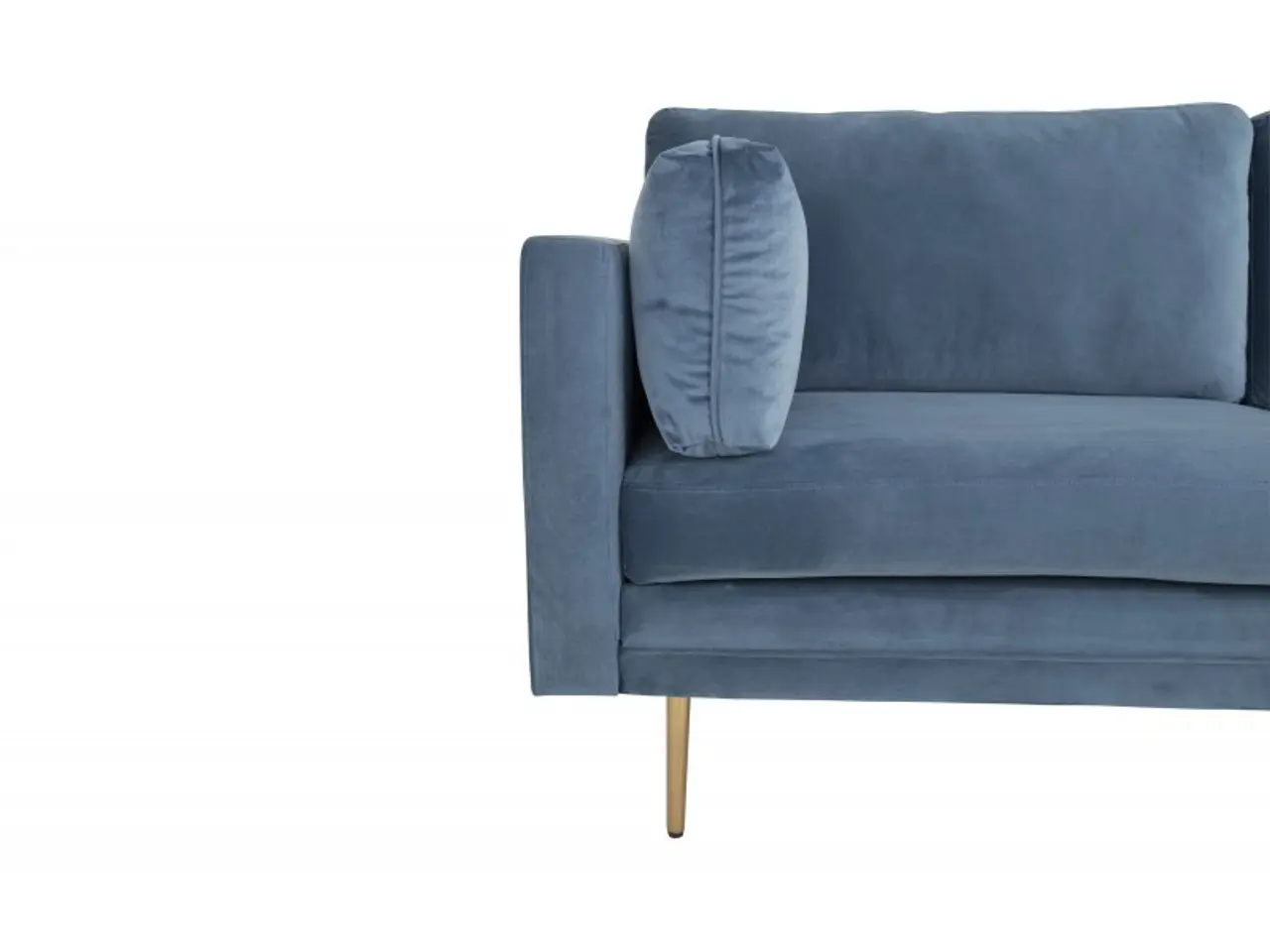 Billede 4 - Boom 3 personers Sofa - Blå og Messing