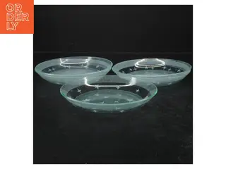 Glastallekener med stjernemønster (str. 5 styk. ø. 16 cm)
