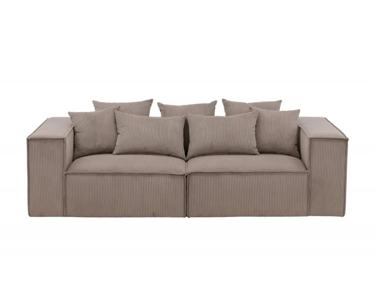 Billede 1 - Gillholmen 3 personers Sofa  - Brun Fløjl