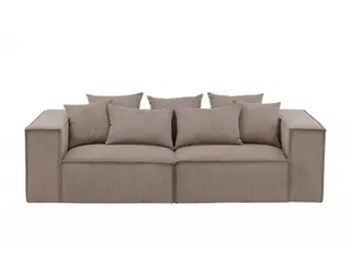 Gillholmen 3 personers Sofa  - Brun Fløjl