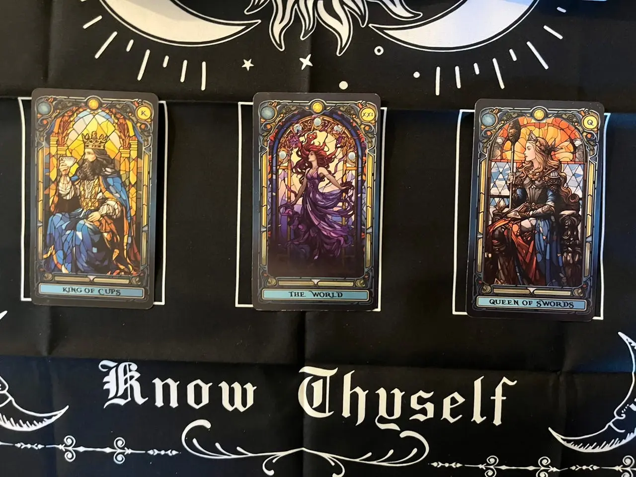 Billede 2 - Stained Glass Tarot - 78 tarotkort (ubrugt)