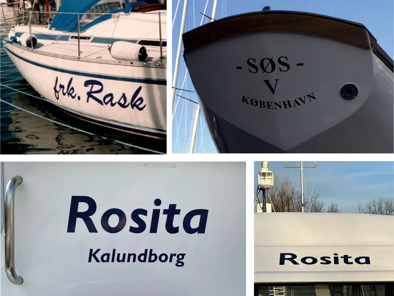 Billede 6 - Navn til båden.. GRATIS udkast og monteringsvejl.