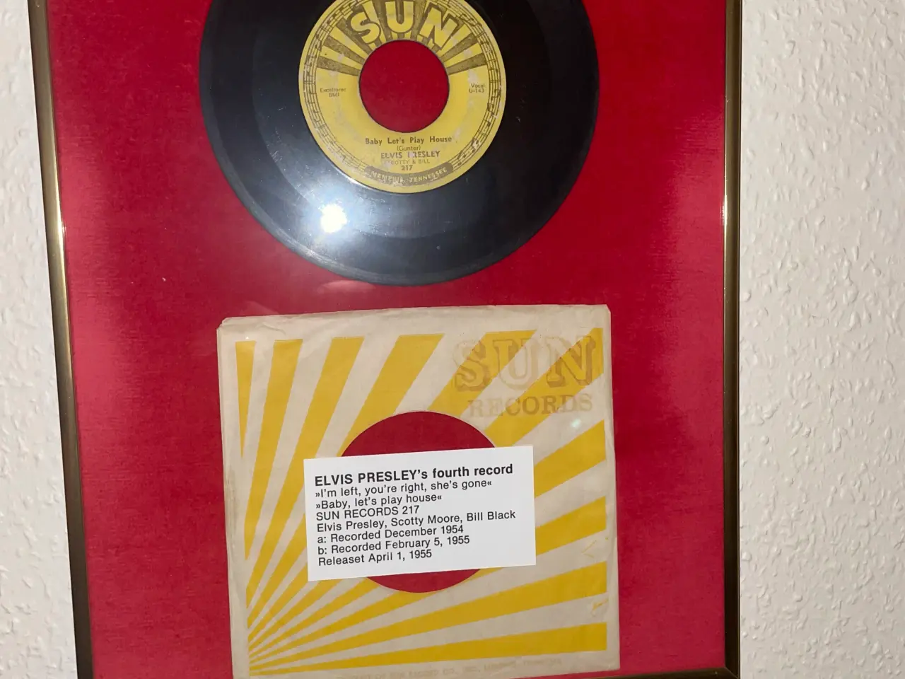Billede 1 - Elvis Sun Rekord nr. 4 ( nedsat )