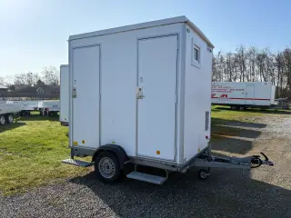 Toilet vogn med 2 toiletter og urinal